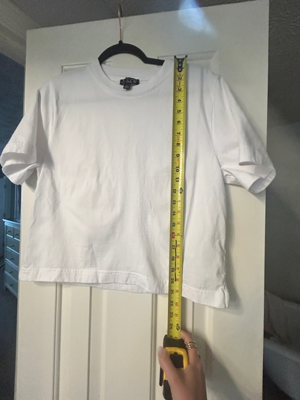 J. Crew relaxed premium-weight cropped T-shirt NWOT - Picture 9 of 9